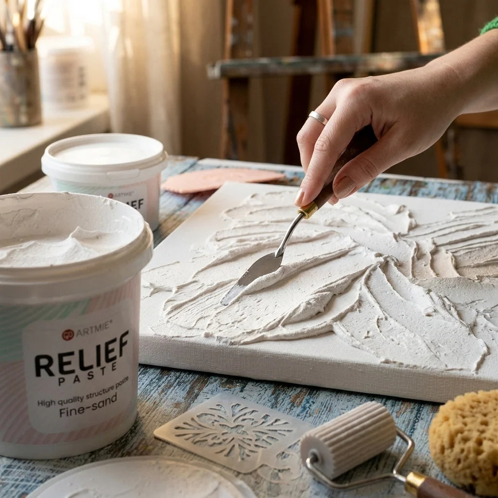 Creating texture with 3D paste — tools and sand texture