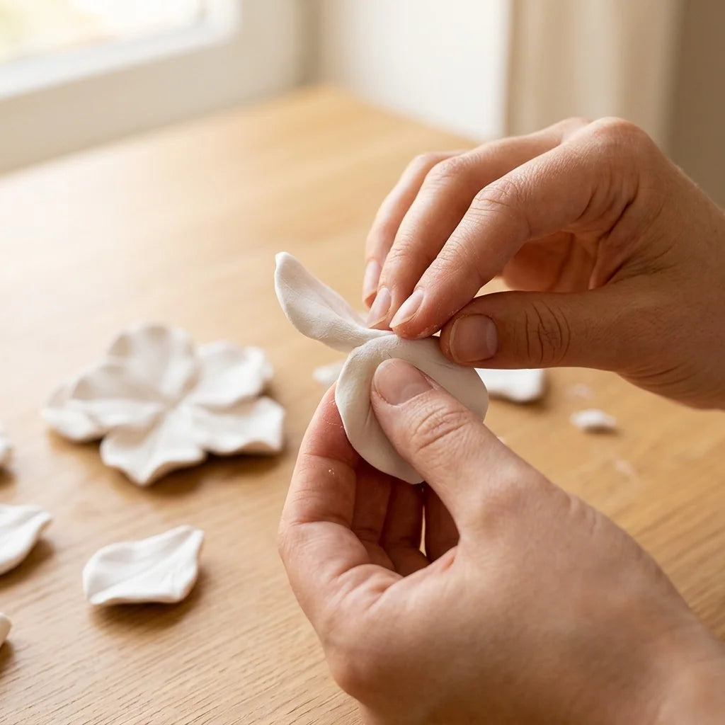 Shaping lightweight modeling clay