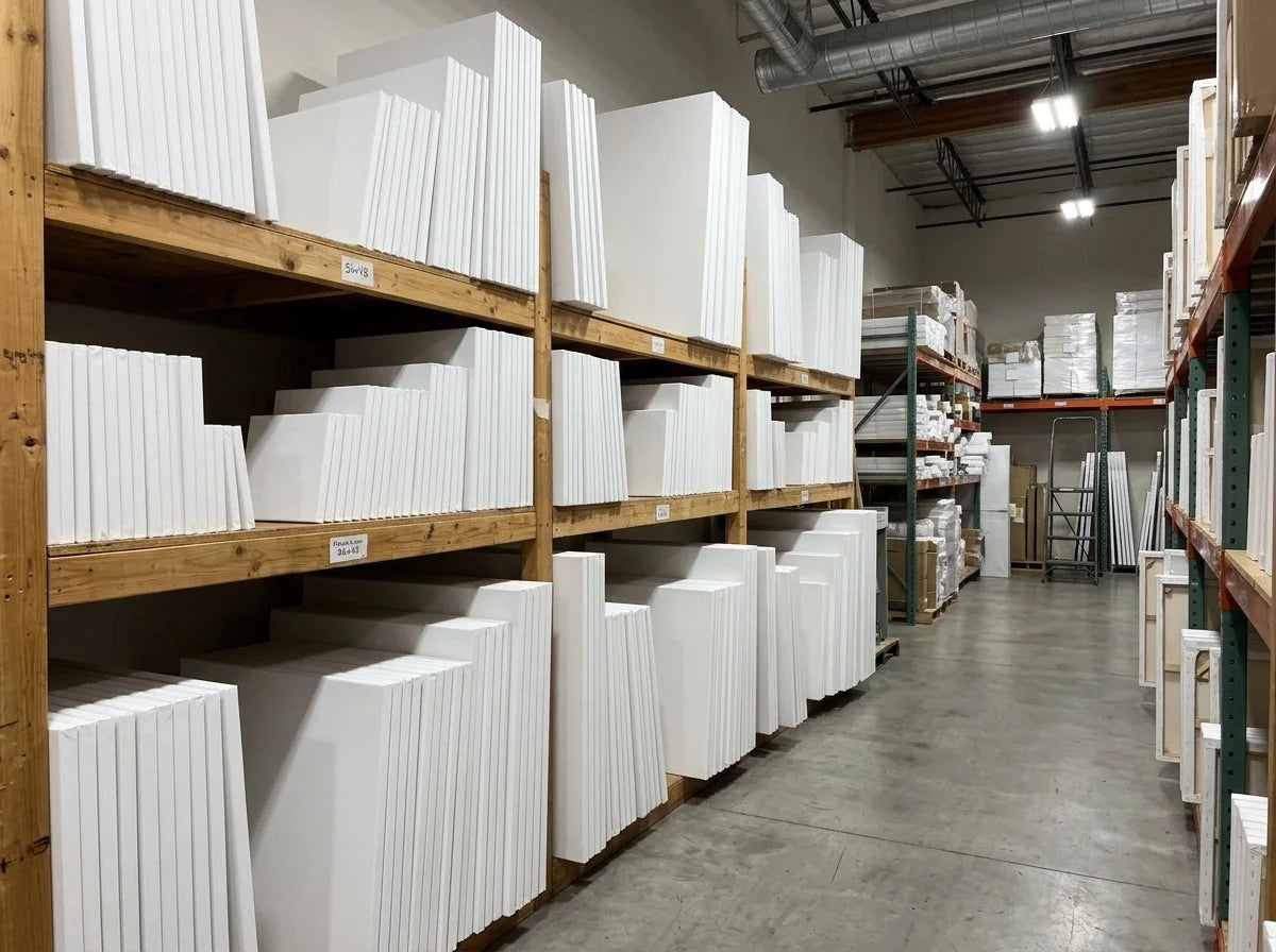 Finished PROFI ARTMIE canvases in the warehouse