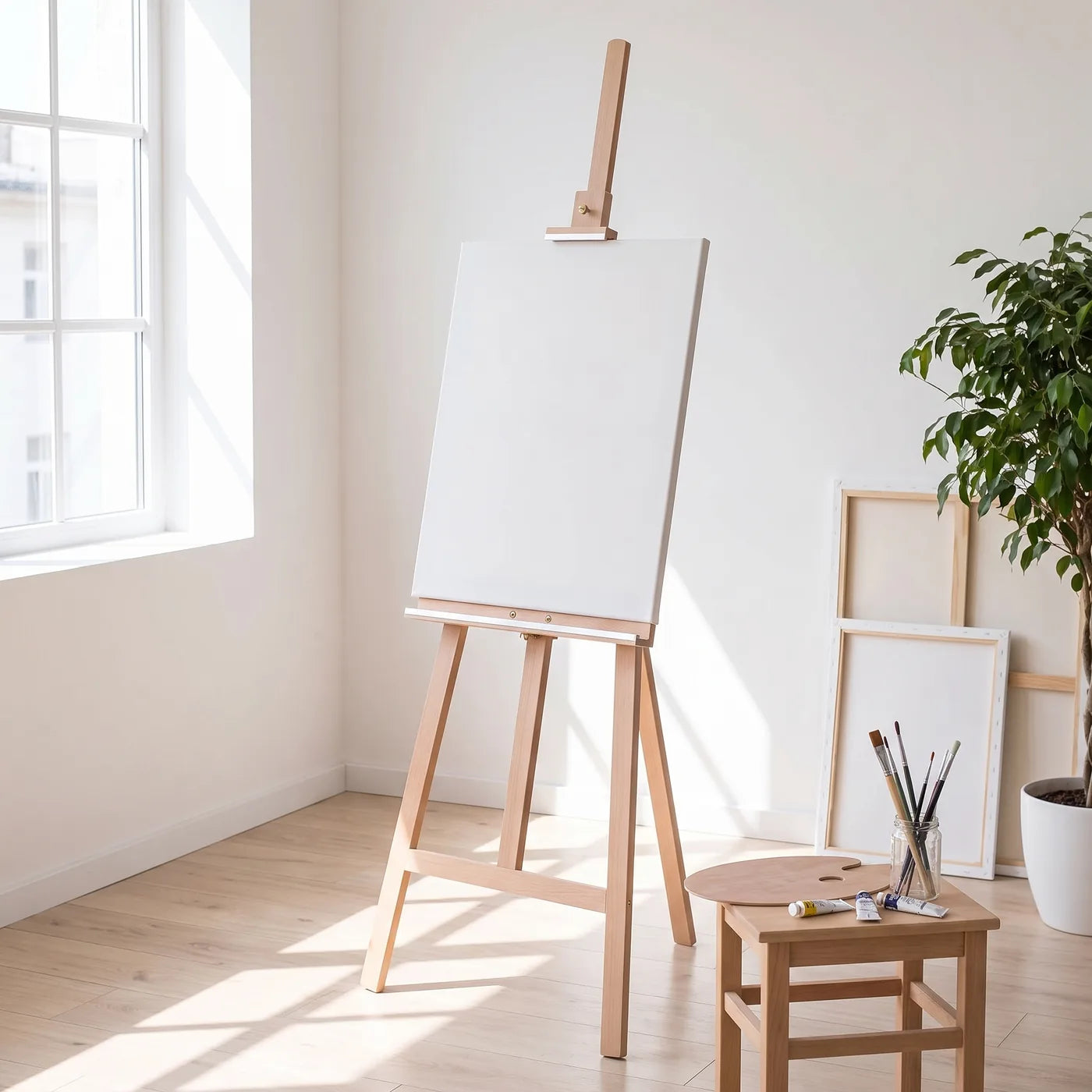 Finished painting workspace with the MY HOME Easel