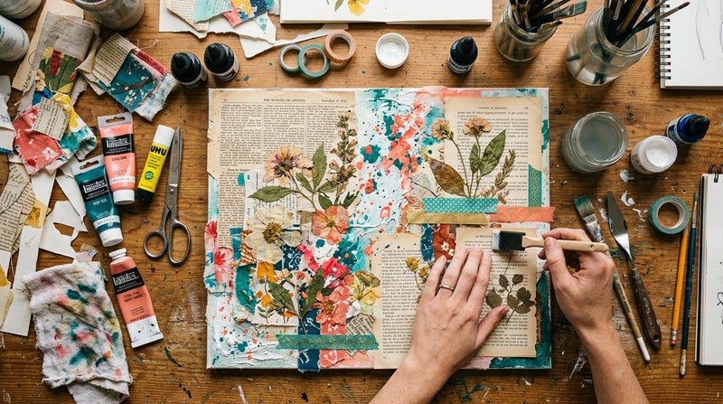 Ръководство за Mixed Media: Как да комбинираш цветове и материали