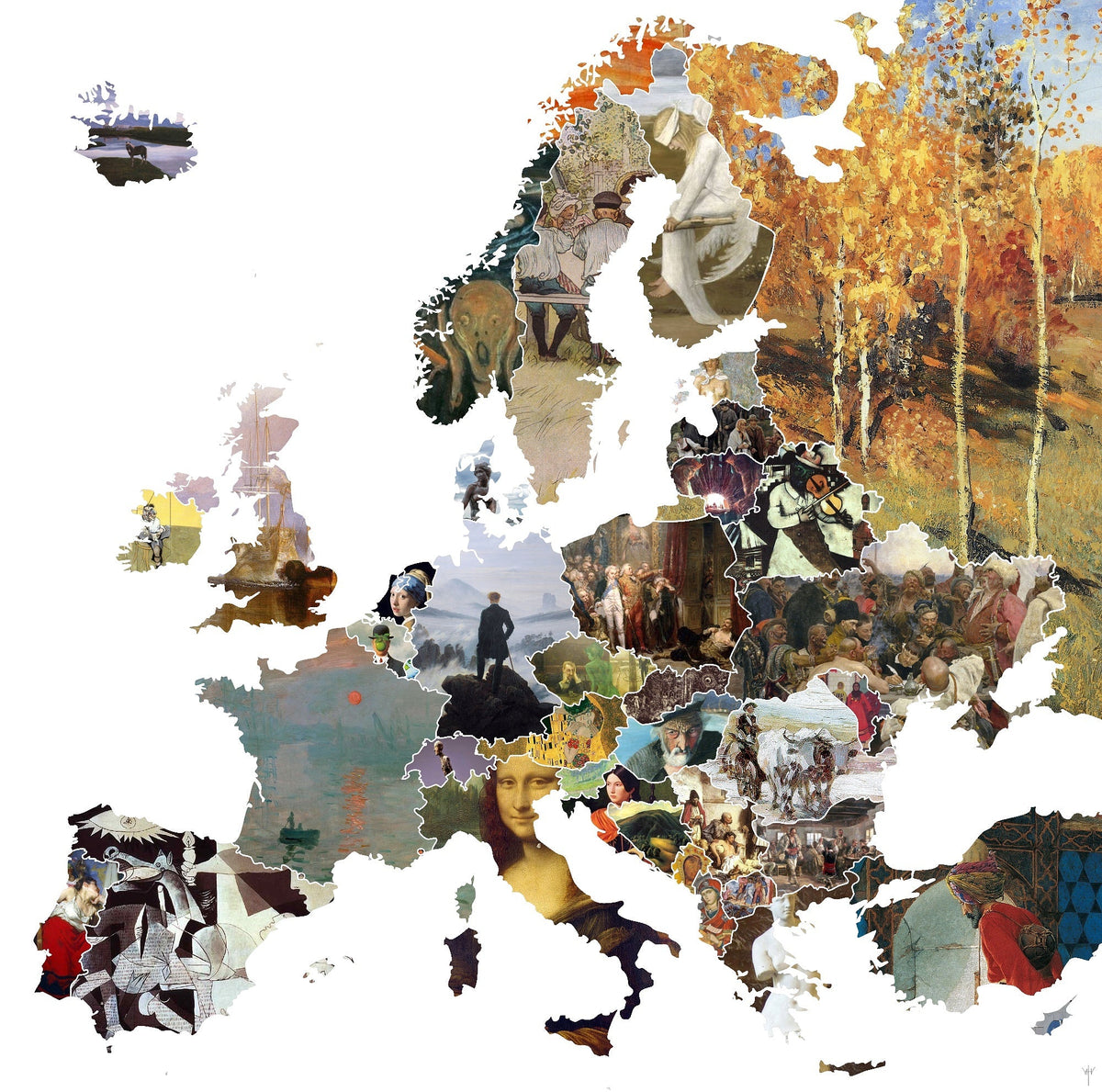 Kunstkaart van Europa: welke kunstenaar vertegenwoordigt Slowakije?