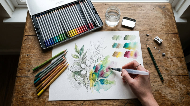 Schilderen met aquarelpotloden: complete gids met technieken