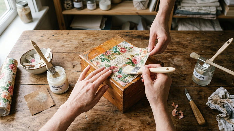 Decoupage on Wood: Complete Guide to Preparation, Gluing, and Varnishing