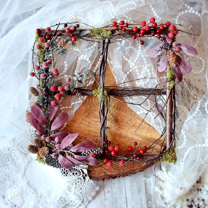 3D Decorative Christmas Branch