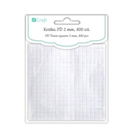 3D Double-Sided Adhesive Squares, 2 mm, 800 pcs