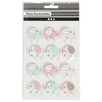 3D Little Elephant Stickers