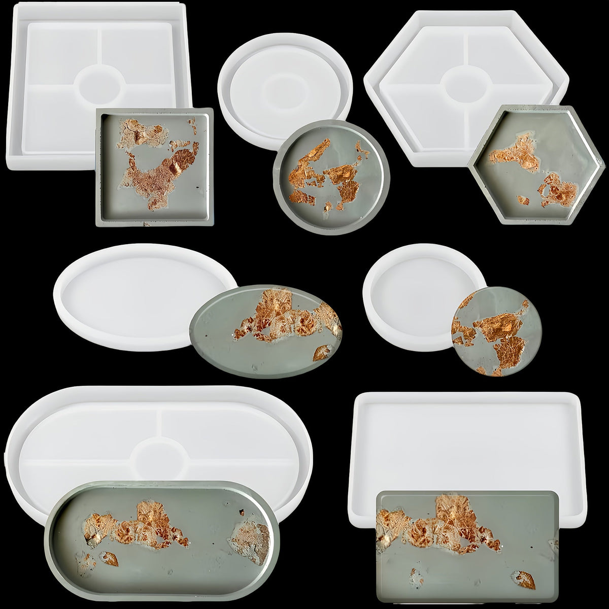 Flexible Silicone Casting Mold for Trays and Coasters — image 11