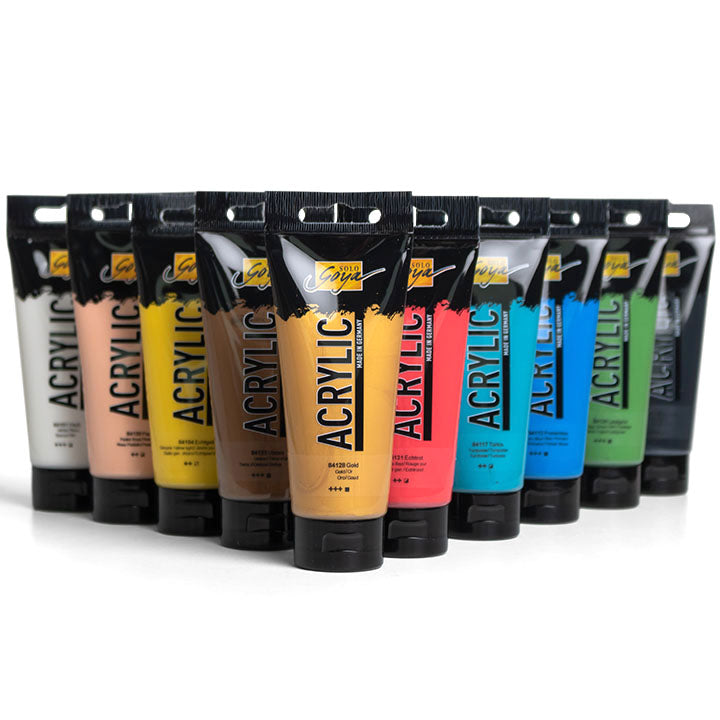 Solo Goya akrilne boje - ARTMIE zlatne šibice | set od 10 x 100 ml