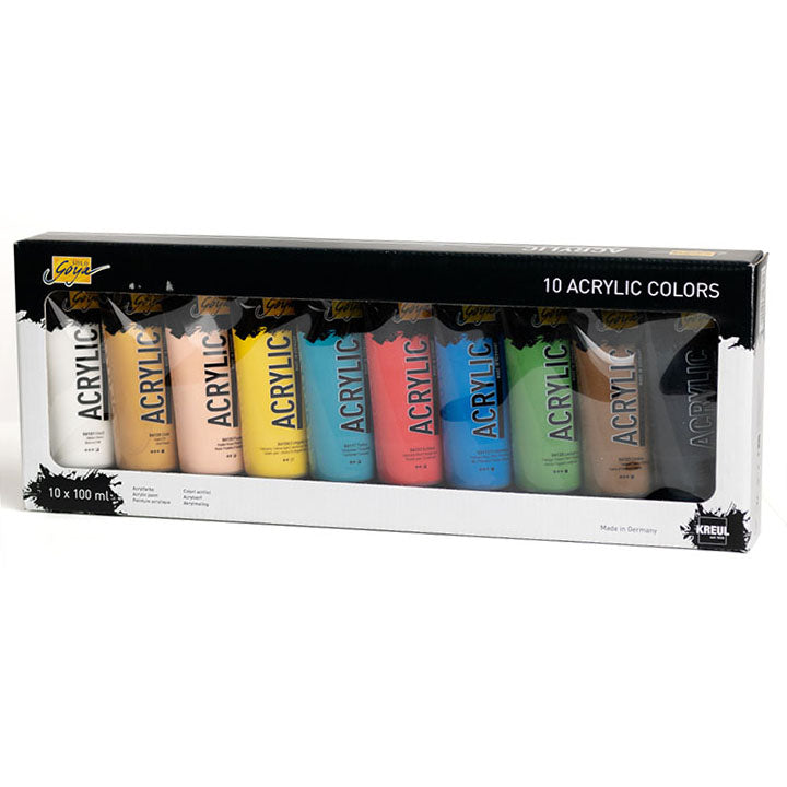 Solo Goya akrilne boje - ARTMIE zlatne šibice | set od 10 x 100 ml