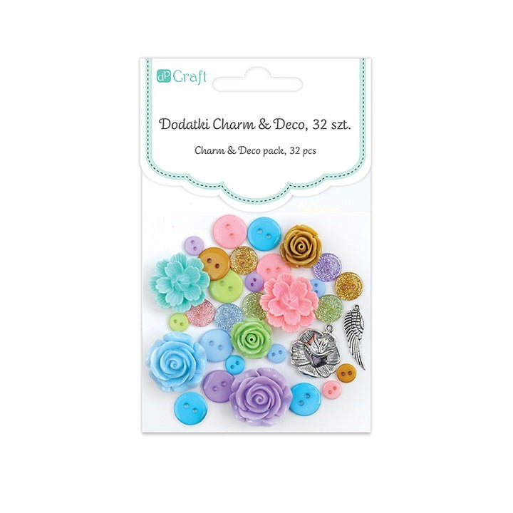 Dekorativni dodaci Charm & Deco So Pastel - pakiranje 32 kom