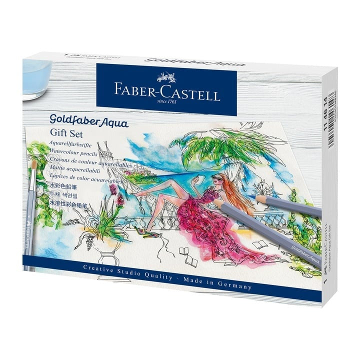 Poklon set akvarelnih olovki Faber-Castell Goldfaber Aqua