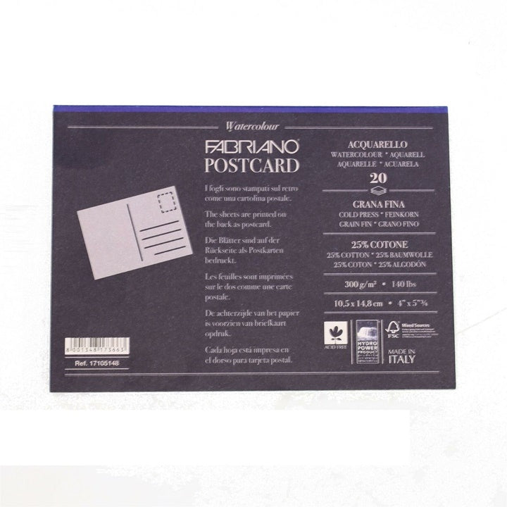Akvarel blok FABRIANO postcard 20 listova
