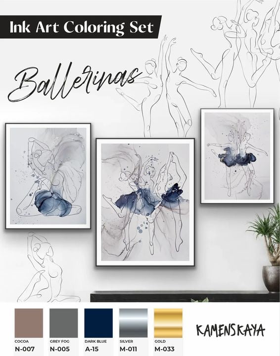Set tinti Kamenskaya 'Ballerinas'