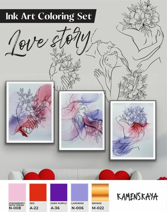 Set tinte KAMENSKAYA 'LOVE STORY'