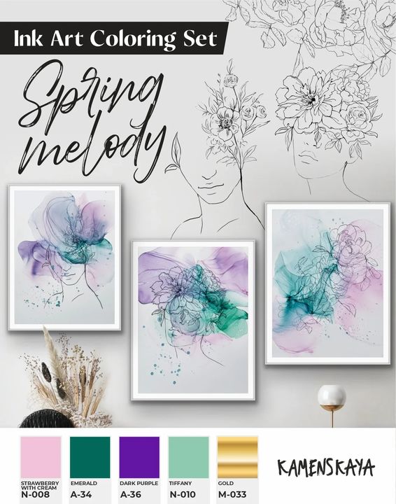 Set tinte KAMENSKAYA 'SPRING MELODY'