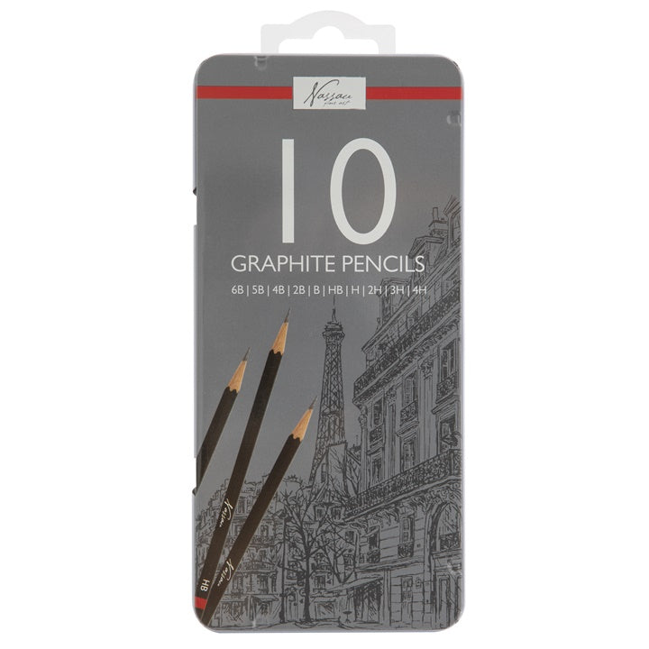 Set olovaka za crtanje u limenoj kutiji 10 kom