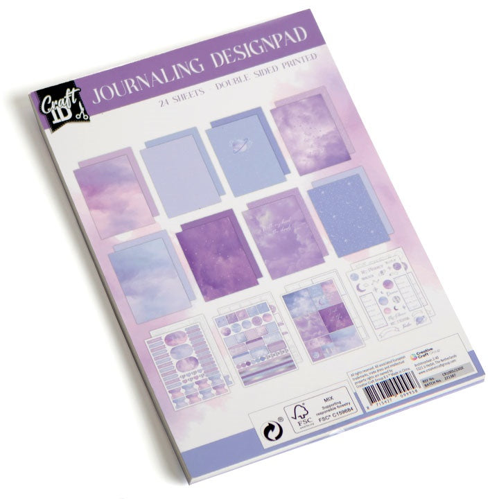 Scrapbooking blok papir A5 24 lista ljubičasti
