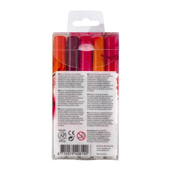 Vodene olovke Ecoline Brush Pen Red