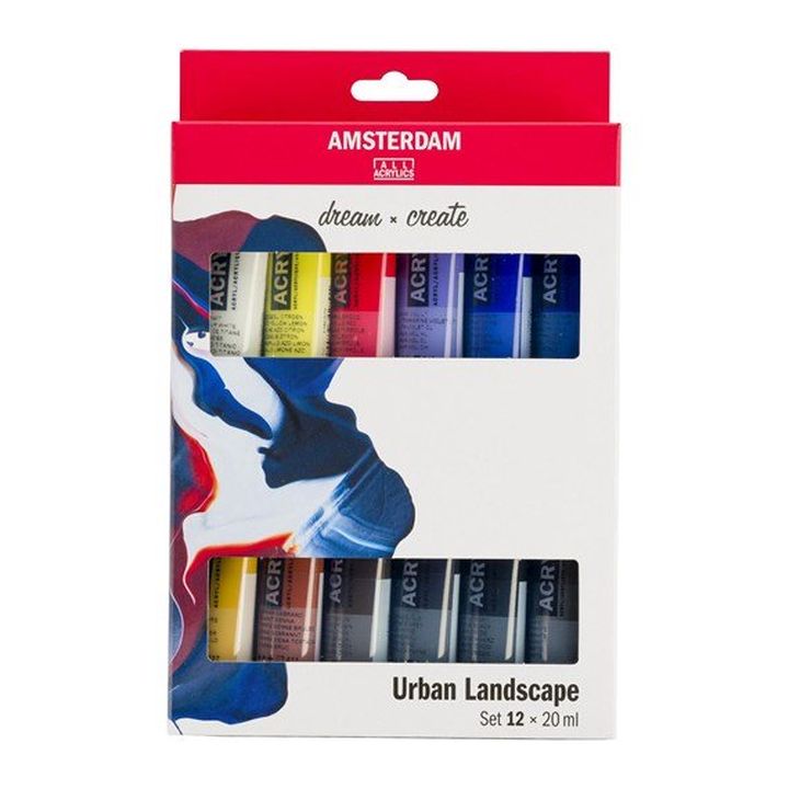 Akrilne boje Amsterdam - Urban Landscape - set 12 x 20 ml