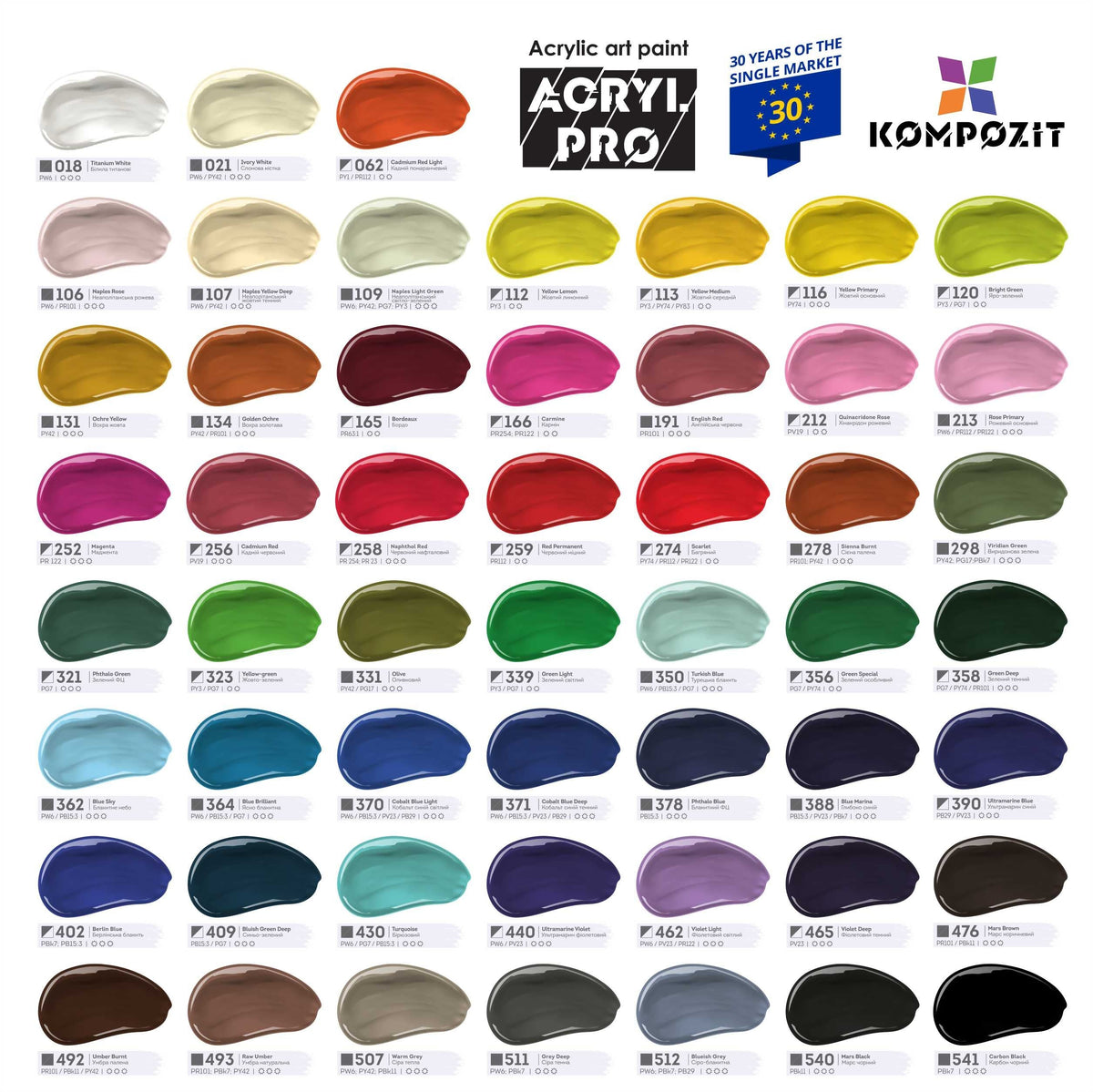 ACRYL PRO ART Kompozit Acrylic Paint 75 ml