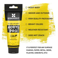 ACRYL PRO PROFESSIONAL Комплект акрилни бои 12x75 ml — изображение 4