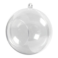Acrylic Ball With Hanger, 8 cm, Set of 5