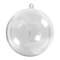Acrylic Ball With Hanger, 8 cm, Set of 5