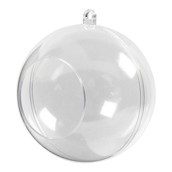 Acrylic Ball With Hanger, 8 cm, Set of 5