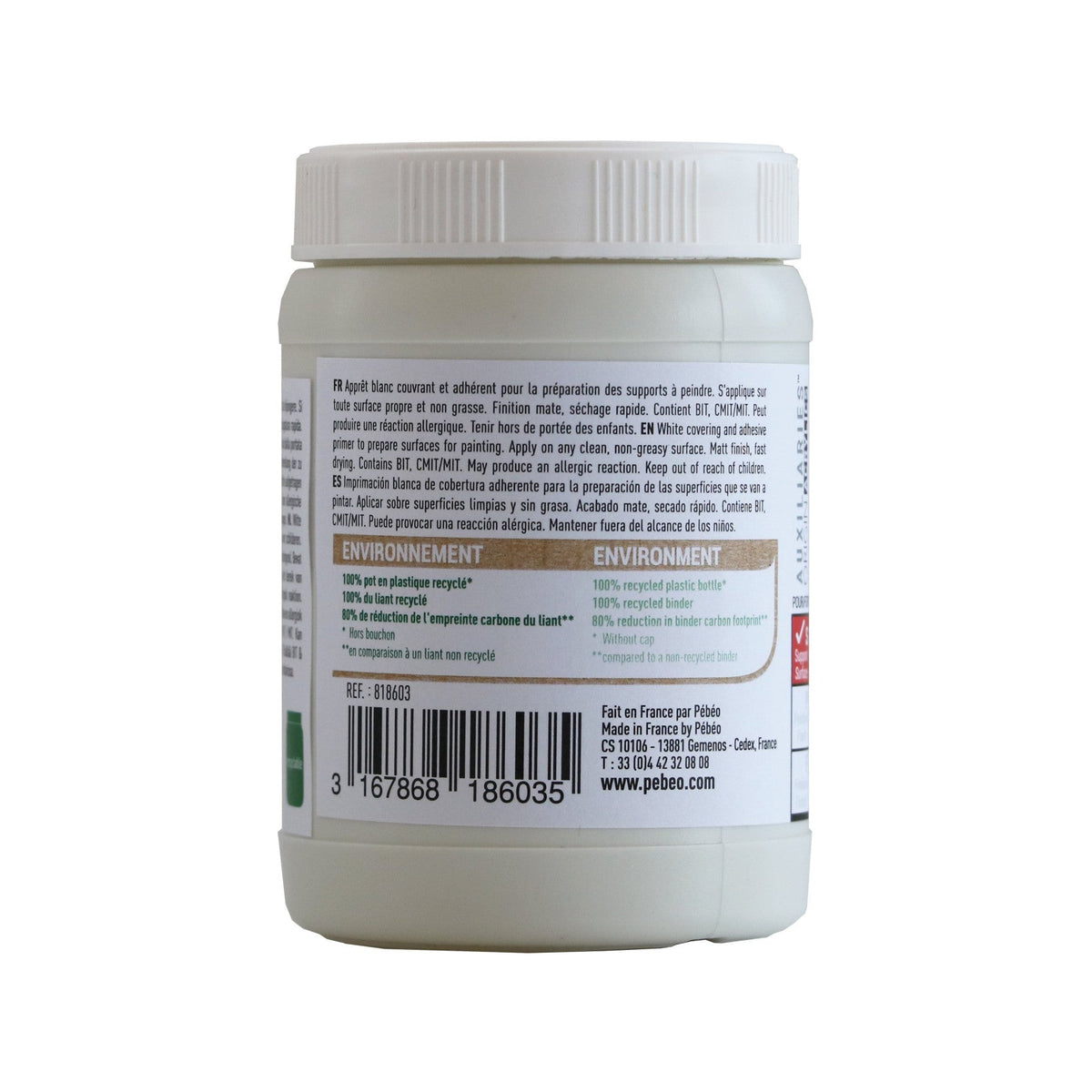 Acrylic Gesso Primer PEBEO Studio 225 ml