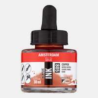 Acrylic Ink Amsterdam 30 ml - ROYAL TALENS | choose shade – Copper