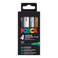 Acrylic marker UNI POSCA PC-1M 0,7 - 1 mm set of 4