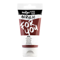 Acrylic Paint DARWI Acryl 75 ml – Burnt Sienna