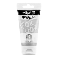 Acrylic Paint DARWI Acryl 75 ml – Metallic Silver
