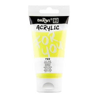 Acrylic Paint DARWI Acryl 75 ml – Neon Yellow