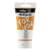 Acrylic Paint DARWI Acryl 75 ml – Yellow Ochre