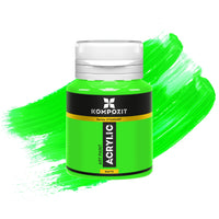 Acrylic paint Kompozit STANDART Fluorescent 20 ml – 112 Fluorescent Green