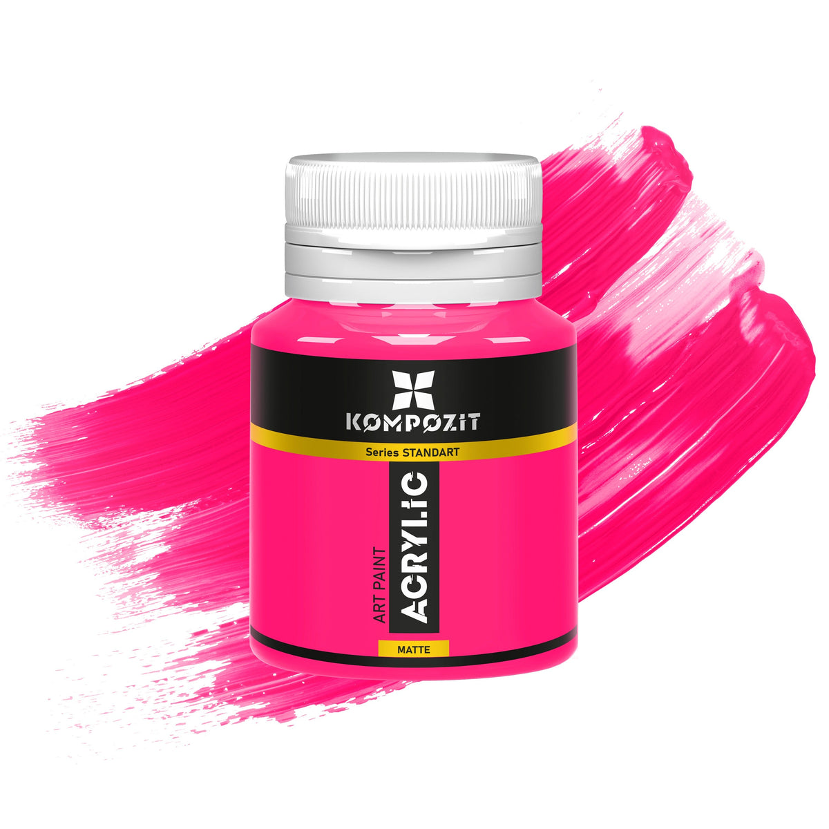 Acrylic paint Kompozit STANDART Fluorescent 20 ml – 114 Fluorescent Pink