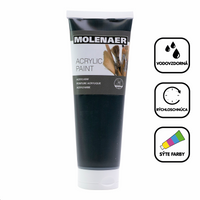 Acrylic Paint Molenaer 250 ml – Black