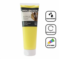 Acrylic Paint Molenaer 250 ml – Light Yellow
