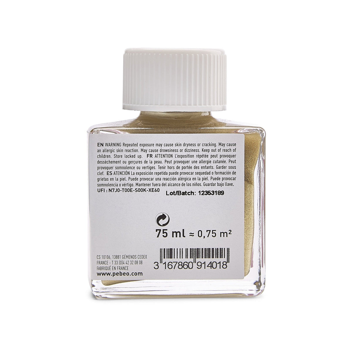 Acrylic Paint PEBEO Deco Gloss Gold 75 ml