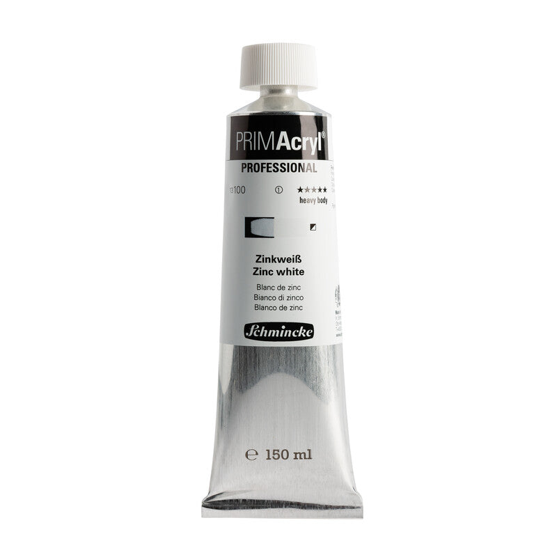 Acrylic Paint Schmincke PRIMAcryl Professional 150 ml – 100 Zinc white