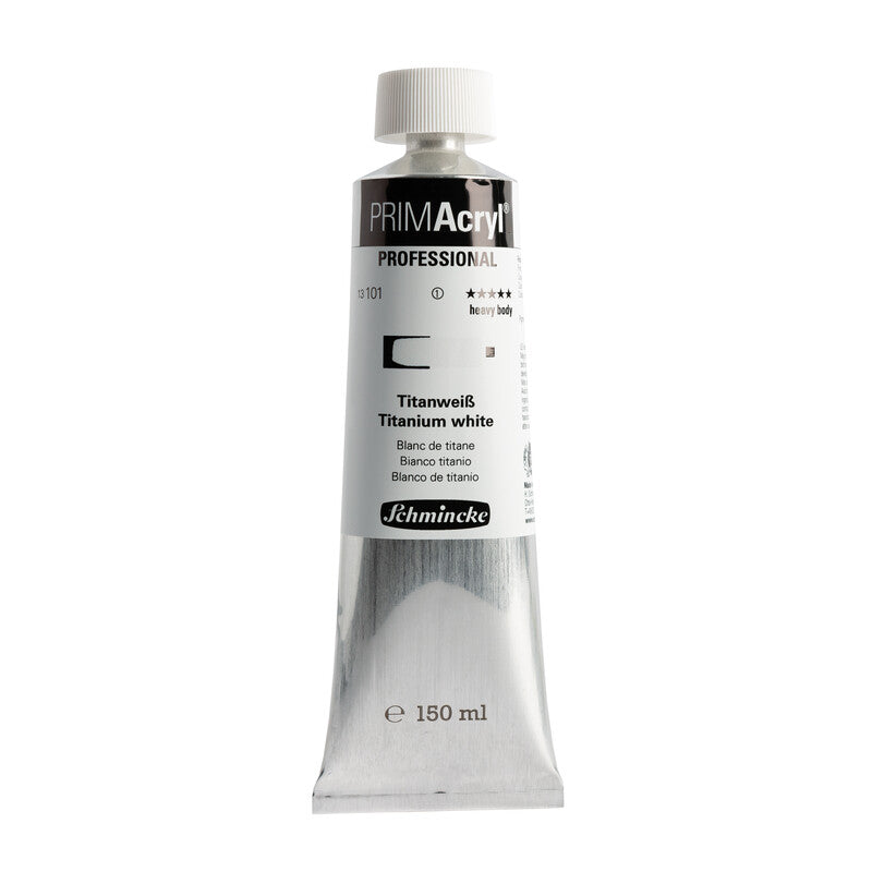 Acrylic Paint Schmincke PRIMAcryl Professional 150 ml – 101 Titanium white