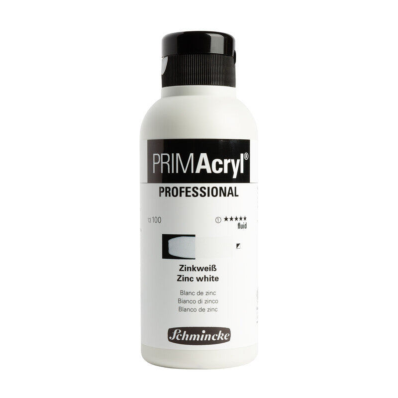 Acrylic Paint Schmincke PRIMAcryl Professional 250 ml – 100 Zinc white fluid