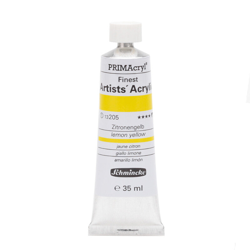 Acrylic Paint Schmincke PRIMAcryl Professional 35 ml – 205 Hansa yellow lemon