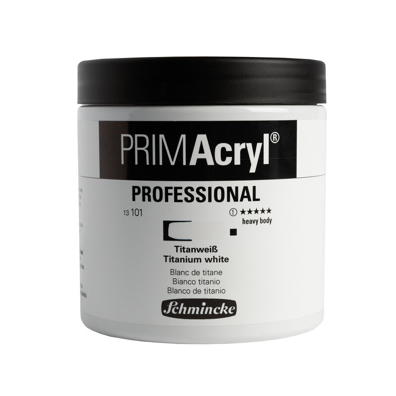 Acrylic Paint Schmincke PRIMAcryl Professional 474 ml – Titanium white