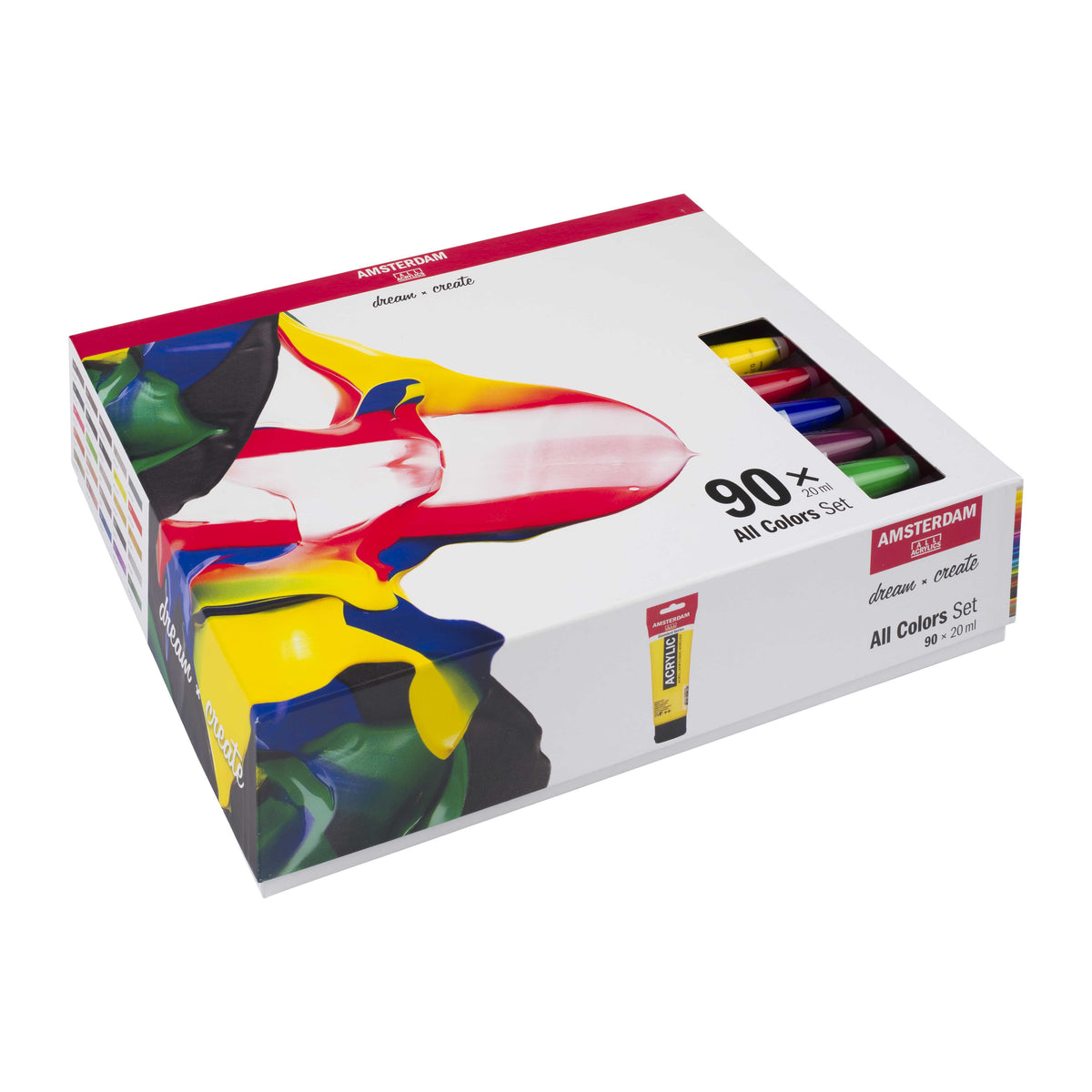 Acrylic Paint Set ROYAL TALENS Amsterdam All Colors 90 x 20 ml