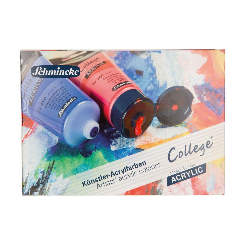 Acrylic Paint Set Schmincke College Acrylic – Cardboard Set 5 x 75 ml