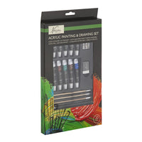 Acrylic paint set with accessories — image 1