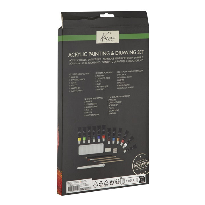 Acrylic paint set with accessories — image 2